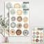 «Geometric Cream Circles», reproduction d'art sur toile tendue-55951978