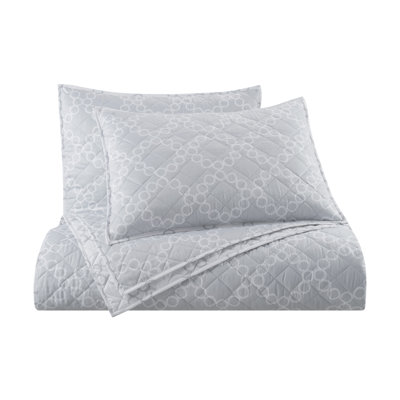 Clean Design Home Palais Grey Fog Quilt Set