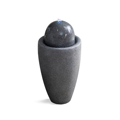 Jiron Weather Resistant Pot Fountain with Light