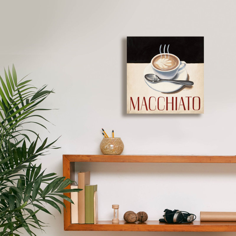 «Cafe Moderne 6» par Marco Fabiano, art mural sur toile, H 12 po x l 12 po x P 0,75 po