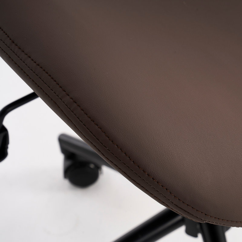 Chaise de bureau Alleyna, Brun