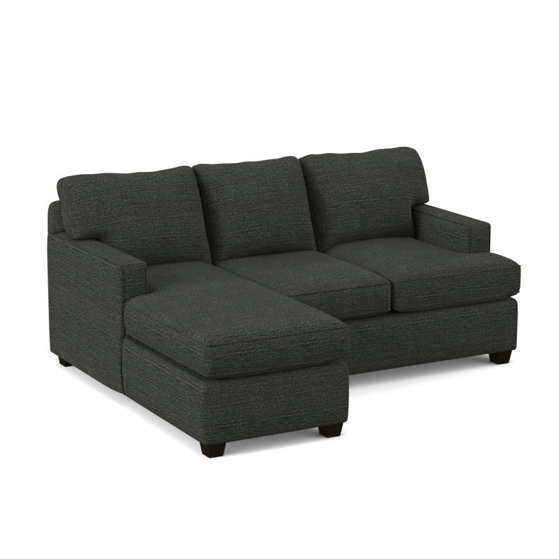 80.5" Wide Reversible Modular Sofa & Chaise with Ottoman, Antic Pepper, Innerspring