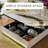 Hydraulic Lift Up Storage Upholstered Platform Bed With Charging And Led Light-1124457411-1124457409