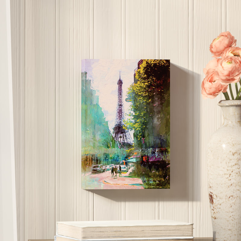 " Paris Street " by John JRivera, 12" H x 8" W x 2" D