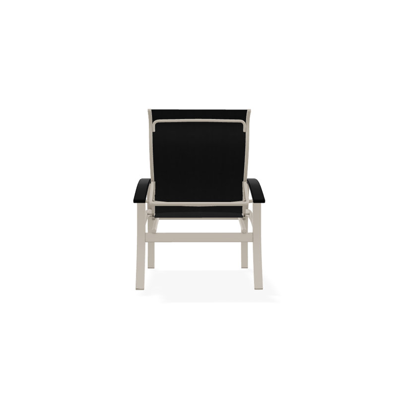 Chaise de patio Askar, Noir 5D Sunbrella®, Noir, Désert texturé
