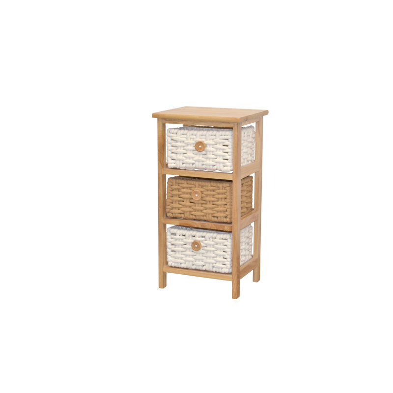 Shuman Solid Wood 3 - Drawer Rectangle Accent Chest, Natural
