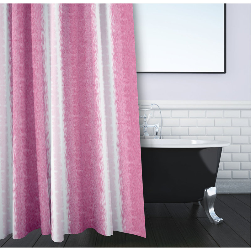 Rideau de douche simple Hatch, Rose