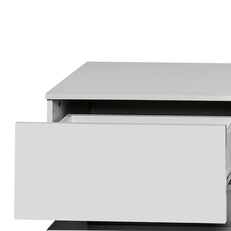 Crédence de rangement l 51,21 po Freyia, Blanc