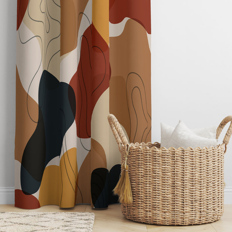 Semi Sheer Curtain Pair, 40" W x 52" L