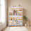Organisateur de rangement portatif pour garde-robe pour vêtements, commode à vêtements, 12 portes magnétiques - 12 cubes et 2 tringles, 16 cintres