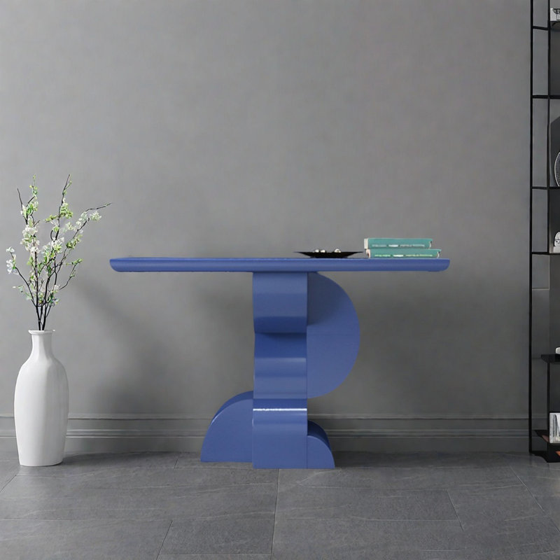 Console Modern Minimalist Art Design, H 35,43 po x l 47,24 po x P 15,75 po, Bleu