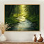 Décoration murale Sunrise Winding Forest River II - Green Woodland
