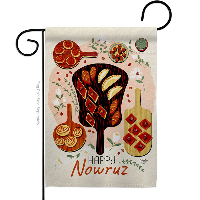 Drapeau de jardin en polyester 2 faces 1,5 pi x 1,1 pi