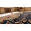 Rare Antique Room Size Black Caucasian Karabagh Area Rug