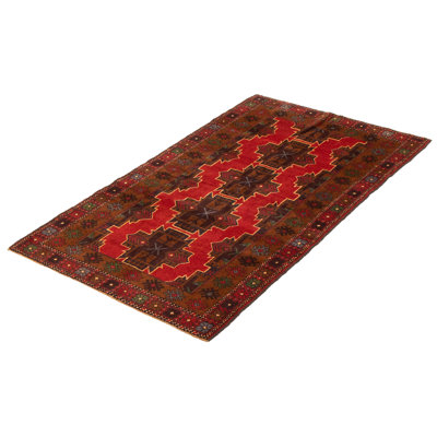 Tapis rouge Lynnisha 3 pi 6 po x 6 pi 2 po