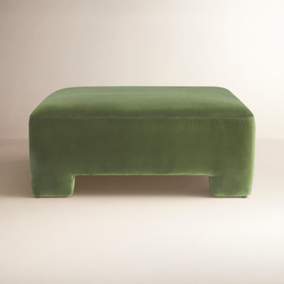 Anya 38" Linen Upholstered Ottoman