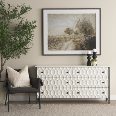 Buffet 6 tiroirs l 62,6 po
