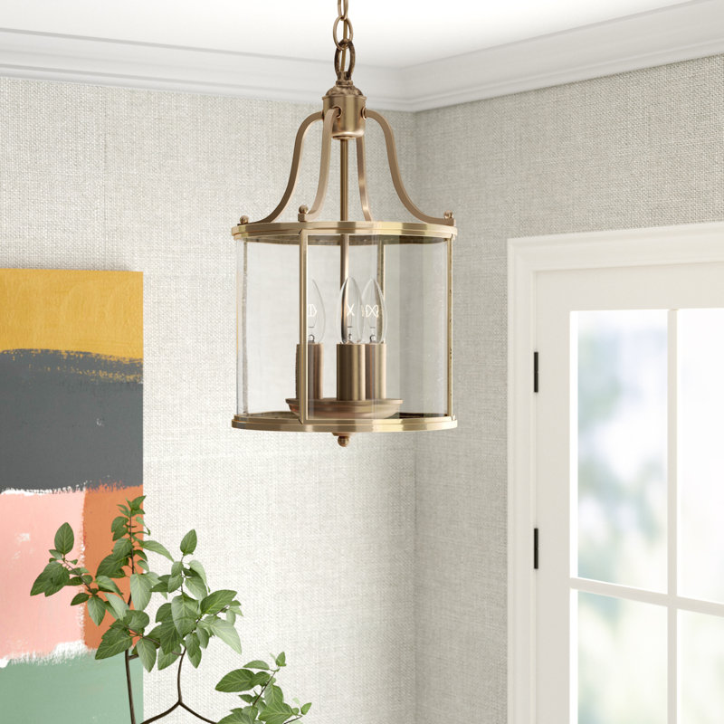 Manus 3 - Light Brass Lantern Pendant