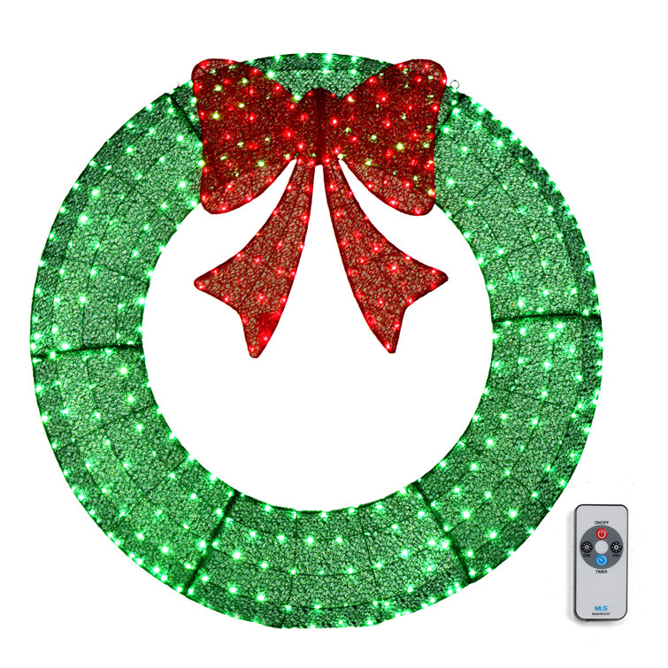 Faux Lighted Wreath