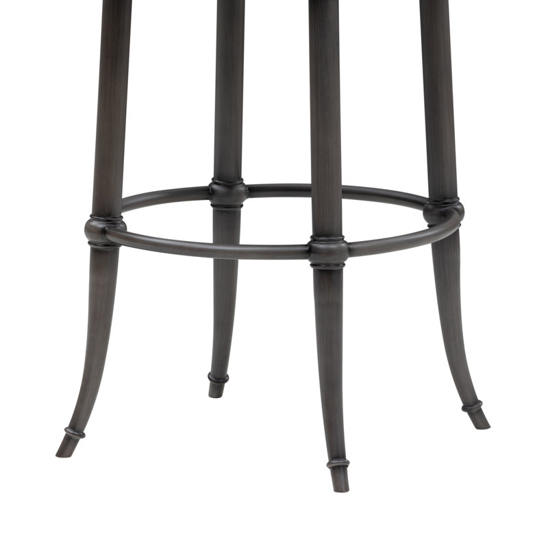 Tabouret de bar pivotant à hauteur de tabouret en similicuir brun de qualité commerciale Conte - ensemble de 6, Brun