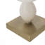 Lampe de table ronde à trois niveaux avec abat-jour tambour