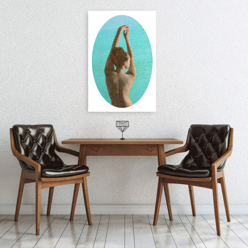 Impression abstraite et élégante d'art mural « Noise » 100x150, H 36 po x l 24 po