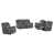 3 Pieces: Sofa, Chair, Loveseat est en rupture de stock