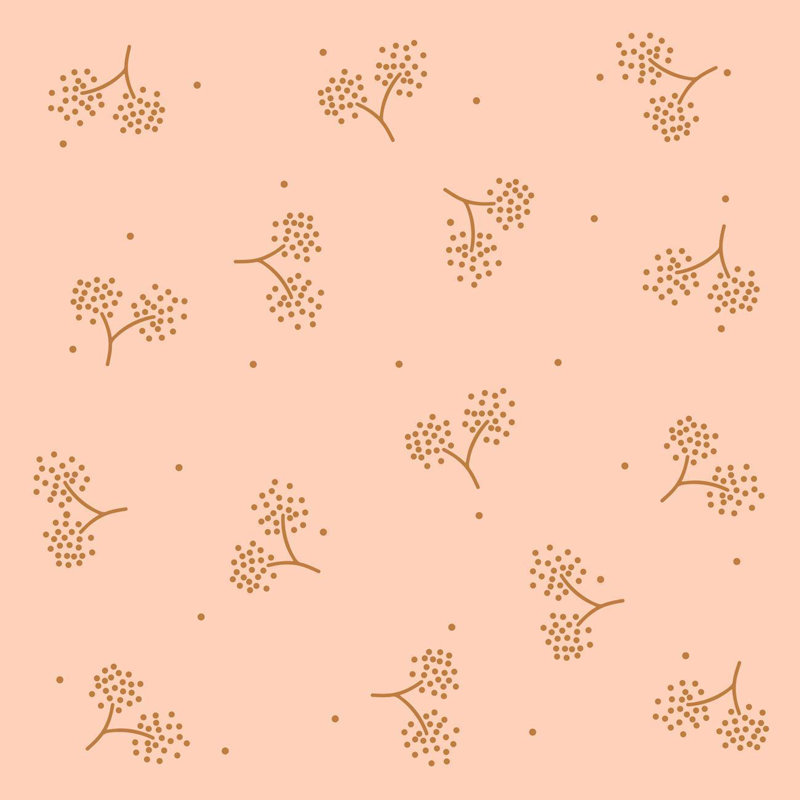 Rouleau de papier peint adhésif Barrus, Rose, L 126 po x l 24 po