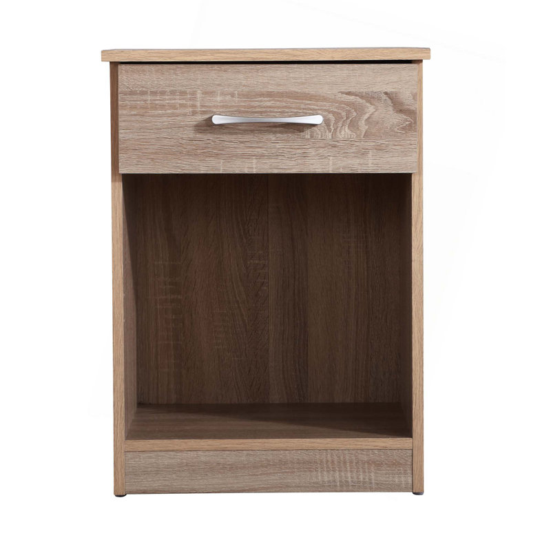 Table de chevet élégante pour les espaces décontractés, Marron clair