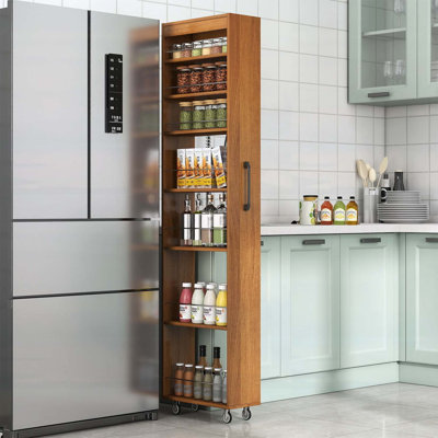 Armoire de rangement coulissante multifonctionnelle, idéale pour la cuisine et le salon