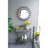 32X15x31" Maggie Galvanized Tray Table Accent Table