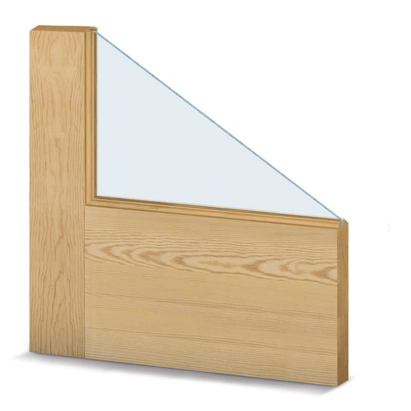Portes françaises en verre, 36 po x 80 po, Côté droit
