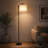 63'' Floor Lamp with Dimmable Bulb and Remote Control