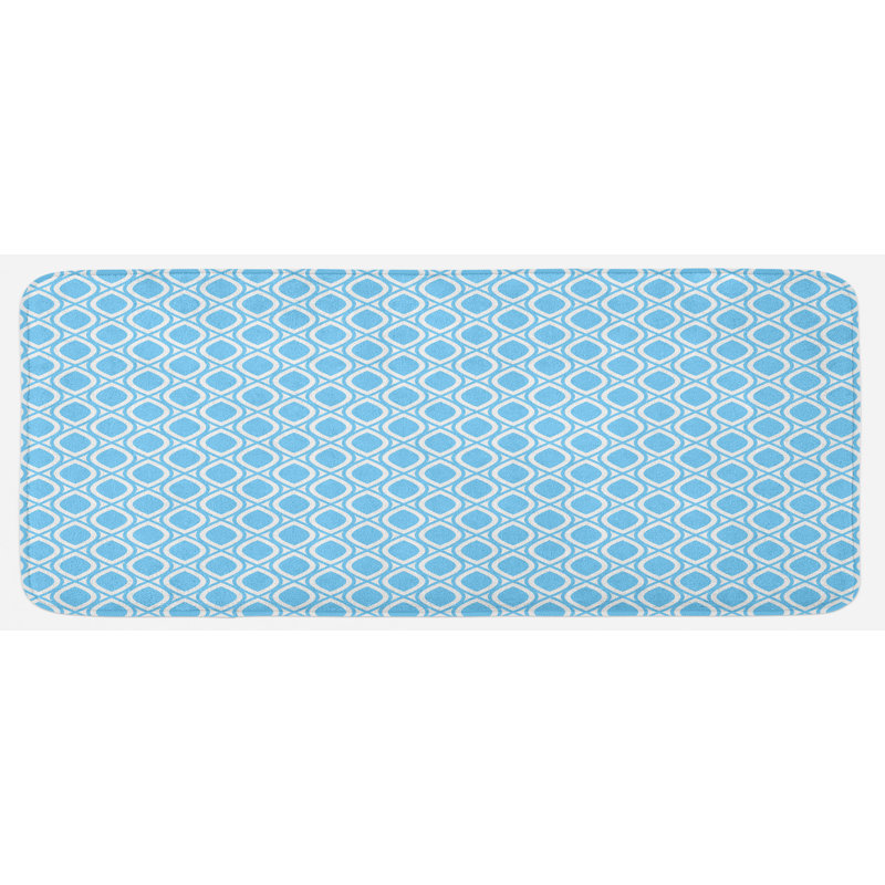 Tapis de cuisine simpliste en forme de oeuf en forme d’oeuf à forme ovale