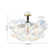 6 - Light Cluster Iridescent Glass Ball Bubble Ceiling Light
