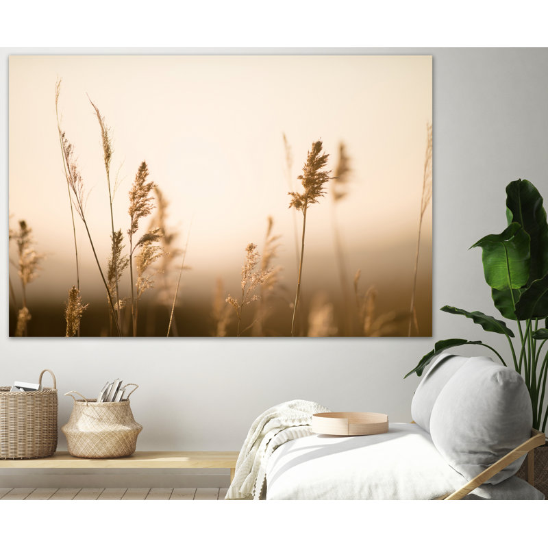 "Marsh Grass No.2" par Crystal, H 48 po x l 72 po