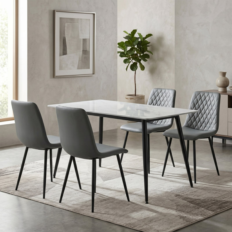 Volta Dining Set, Dark Grey