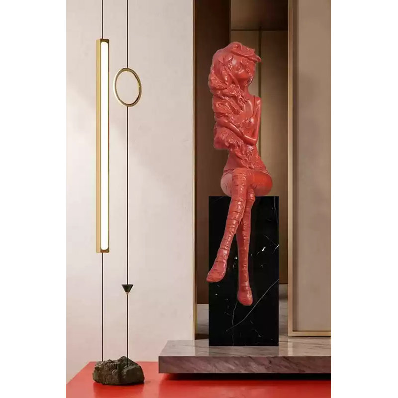 Ornement de sculpture Creative, Rouge