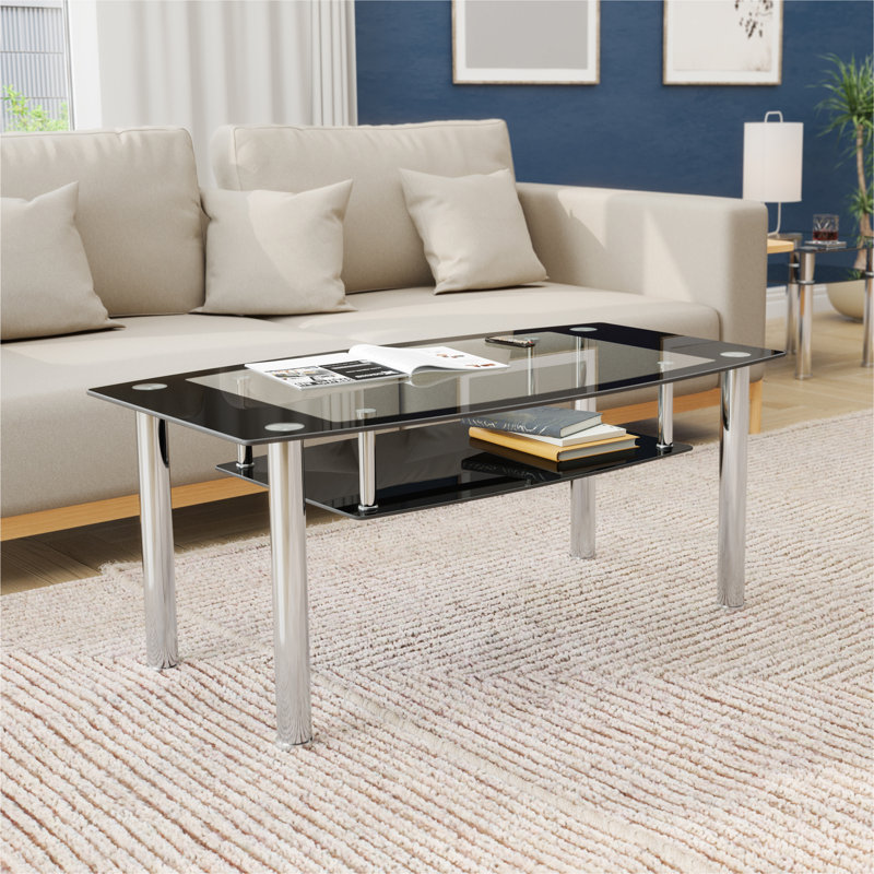 Marotta Four Leg Coffee Table with Storage