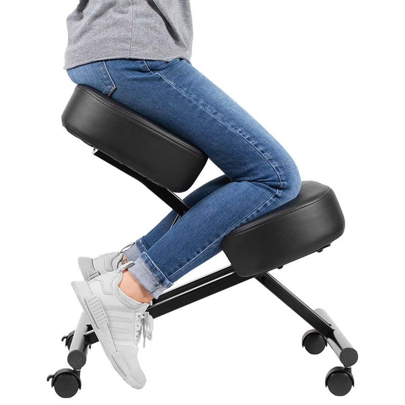 Adjustable Height Ergonomic Kneeling Chair Wheels