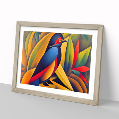 Flawless Bird Abstract - Single Picture Frame Print