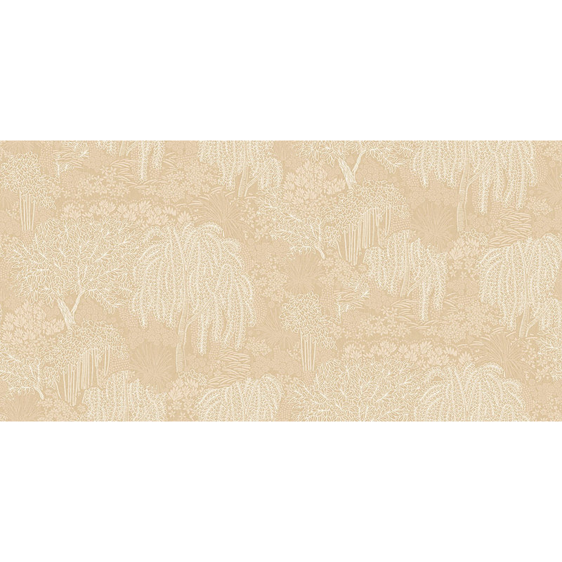 Rouleau de fleurs Einhardt, Beige