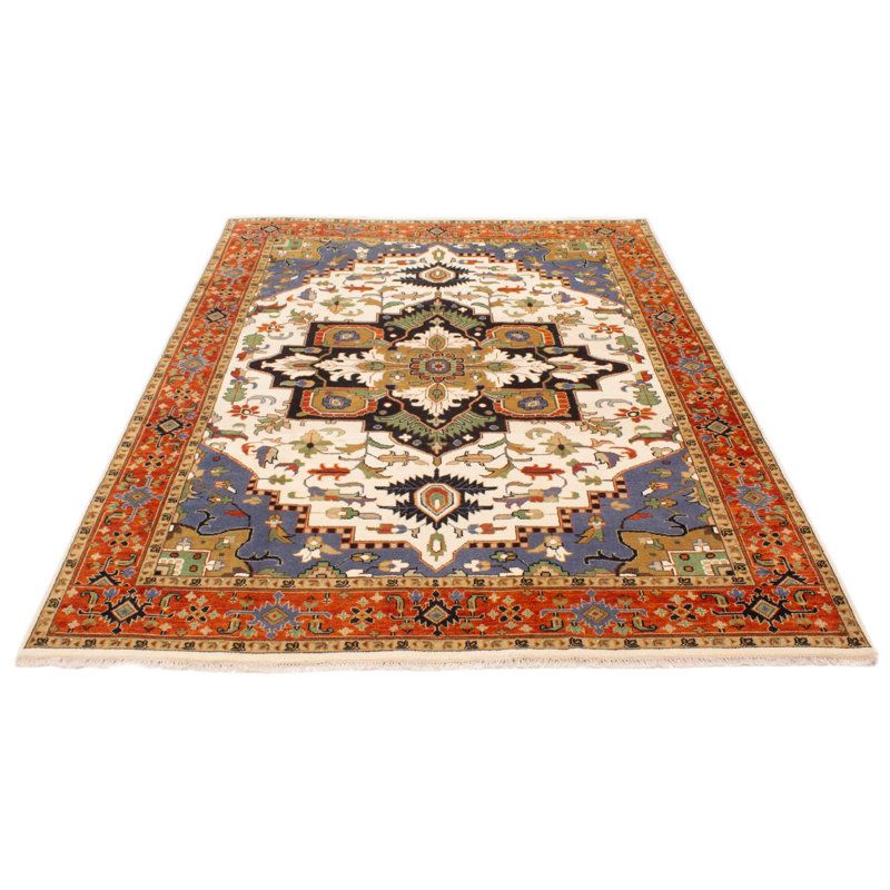 Tapis unique ivoire 8 pi 11 po x 11 pi 11 po
