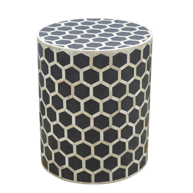 Bone Inlay Occasional Stool