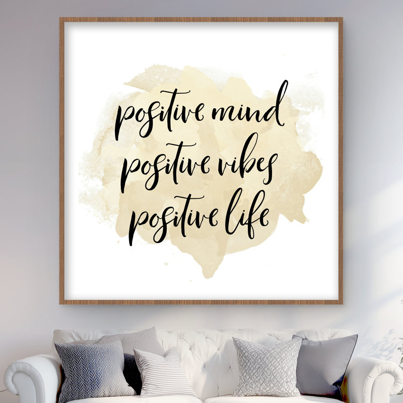 Positif, esprit positif - Vibes encadrées