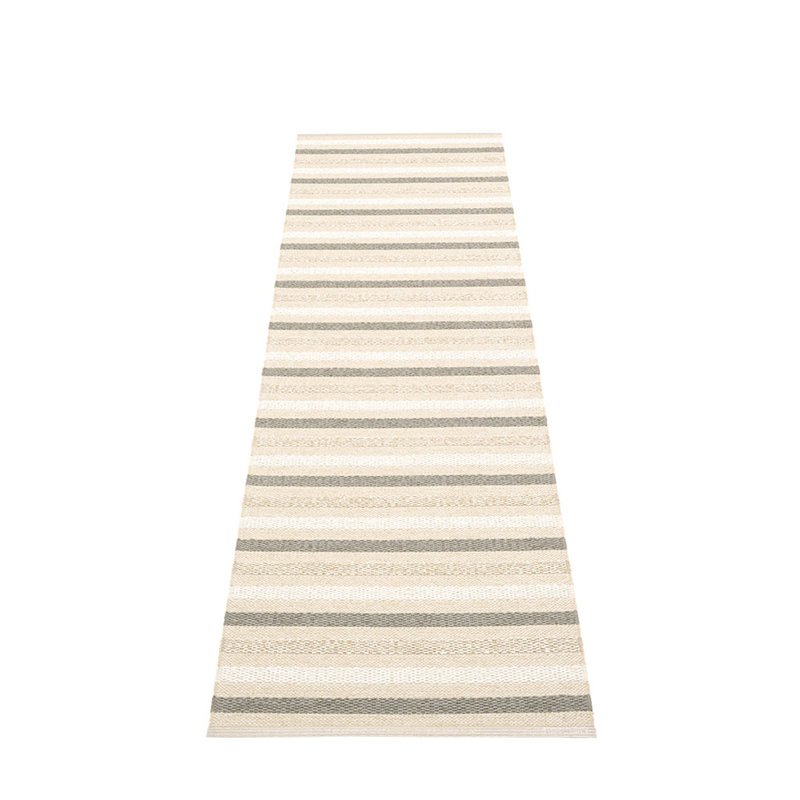 Grace Cream/Gray/White Rug, Brown/Beige, Runner 2'3" x 9'