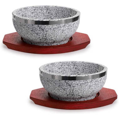 Korean Stone Bowl with Lid & Tray , Premium Ceramic, Stone Hot Pot for – It  likes