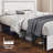 Bed Frame with Adjustable Headboard and Crysral Tufted Upholstered Beds-1270690822-1270690817