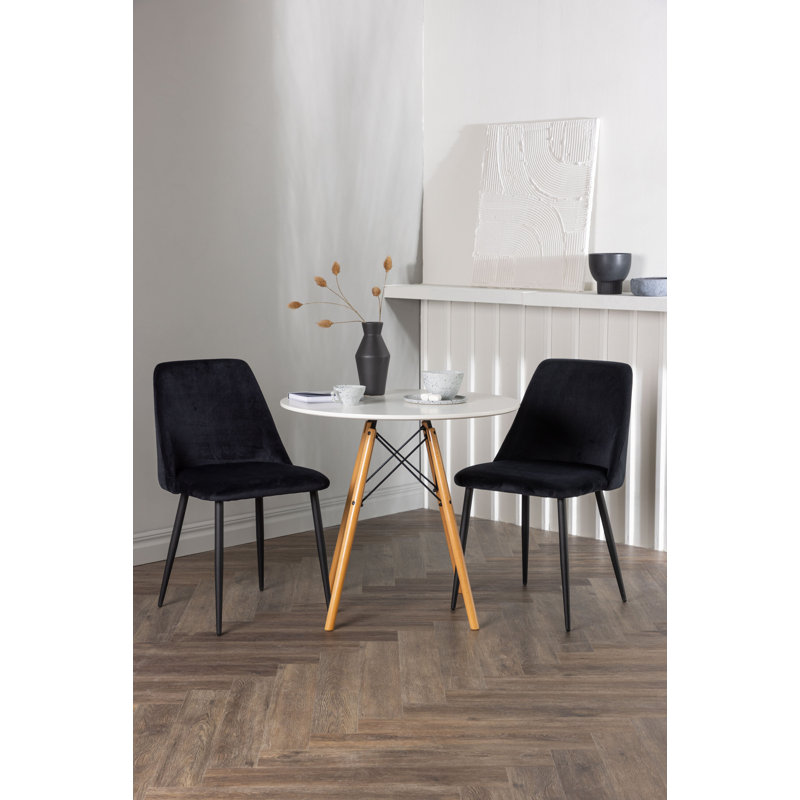 Shefford 2 - Person Dining Set, Black, Black