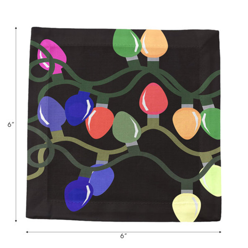 Square Napkins, Black